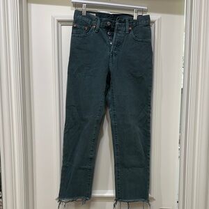 Levi's Women's Ankle Cropped Jeans - Dark Teal